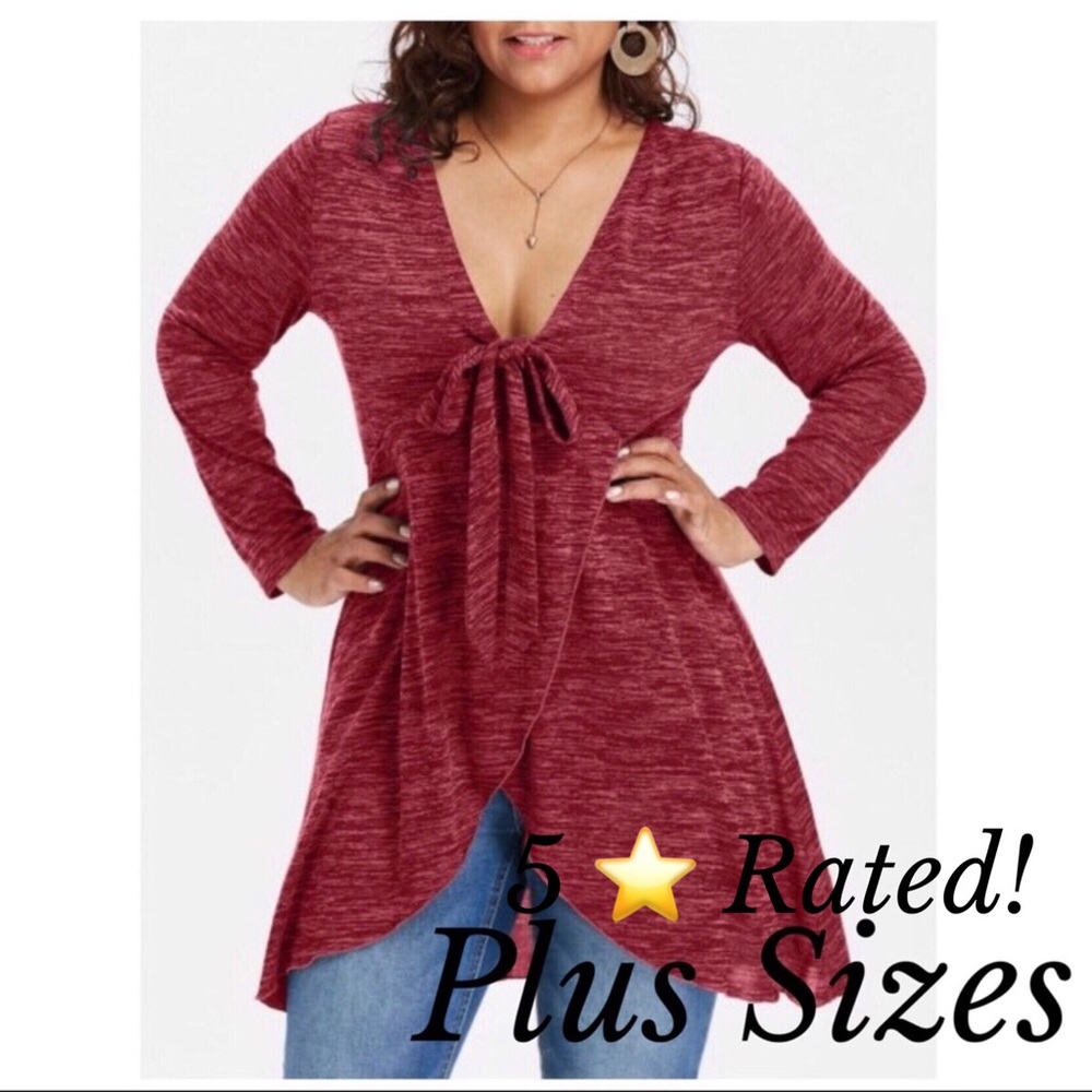 Cranberry Long Sleeve Tunic - 5 Star Rated - Picture 1 of 8